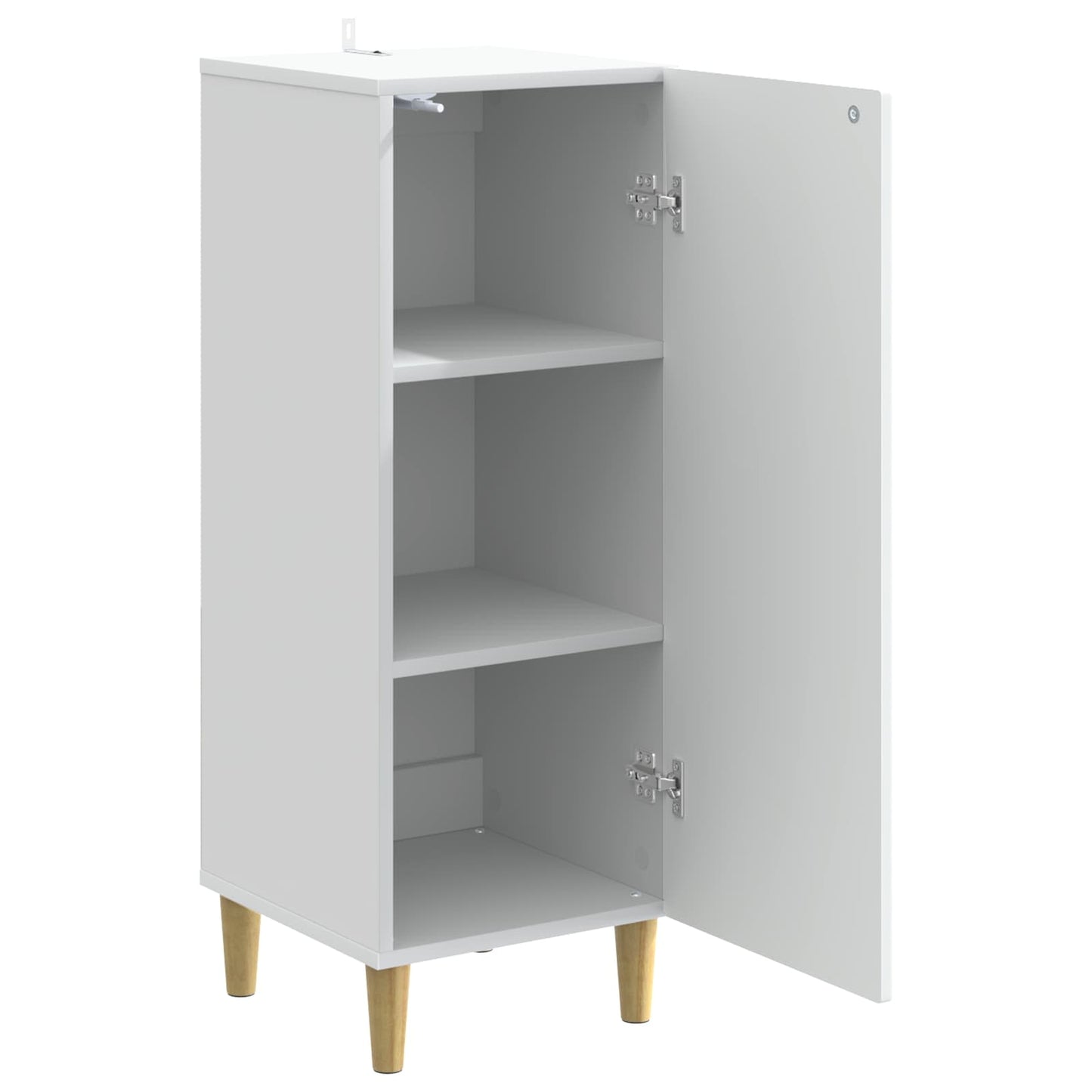 Sideboard Hvid 33 x 34,5 x 90 cm Konstrueret træ