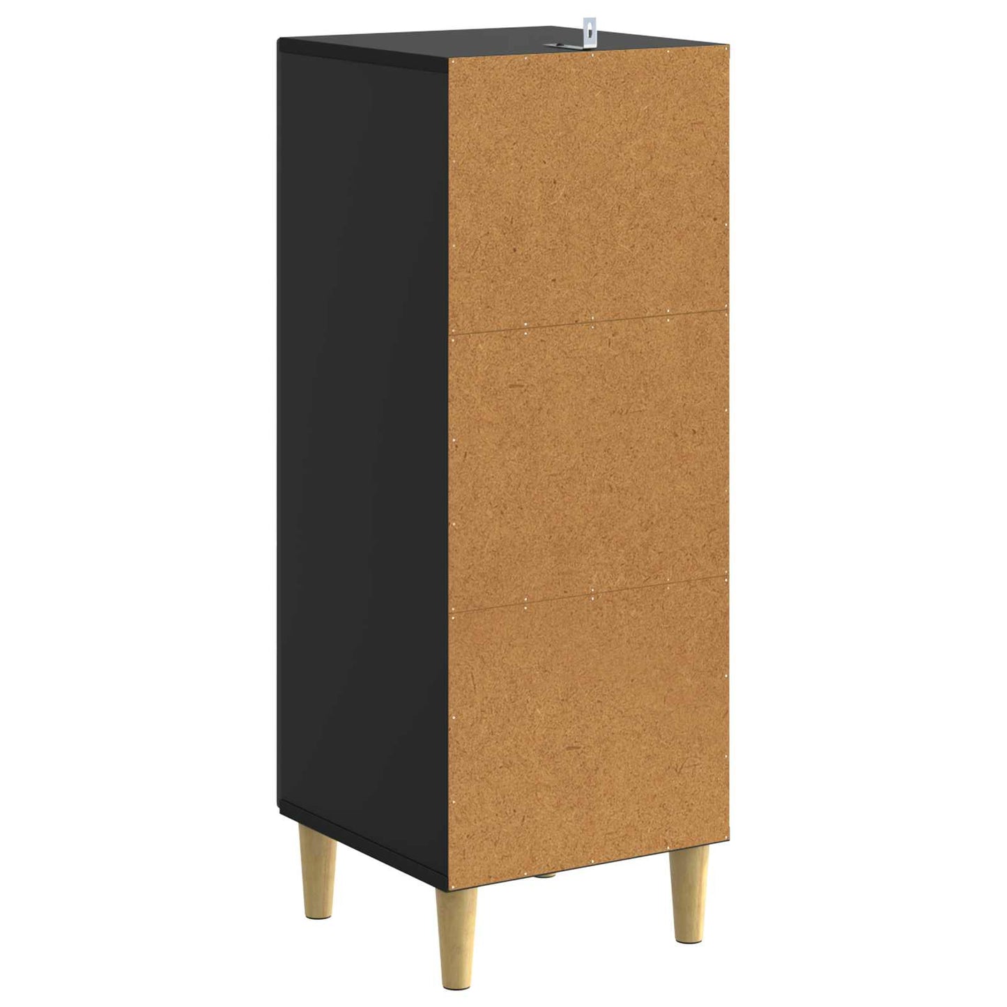 Sideboard Sort 33 x 34,5 x 90 cm Konstrueret træ
