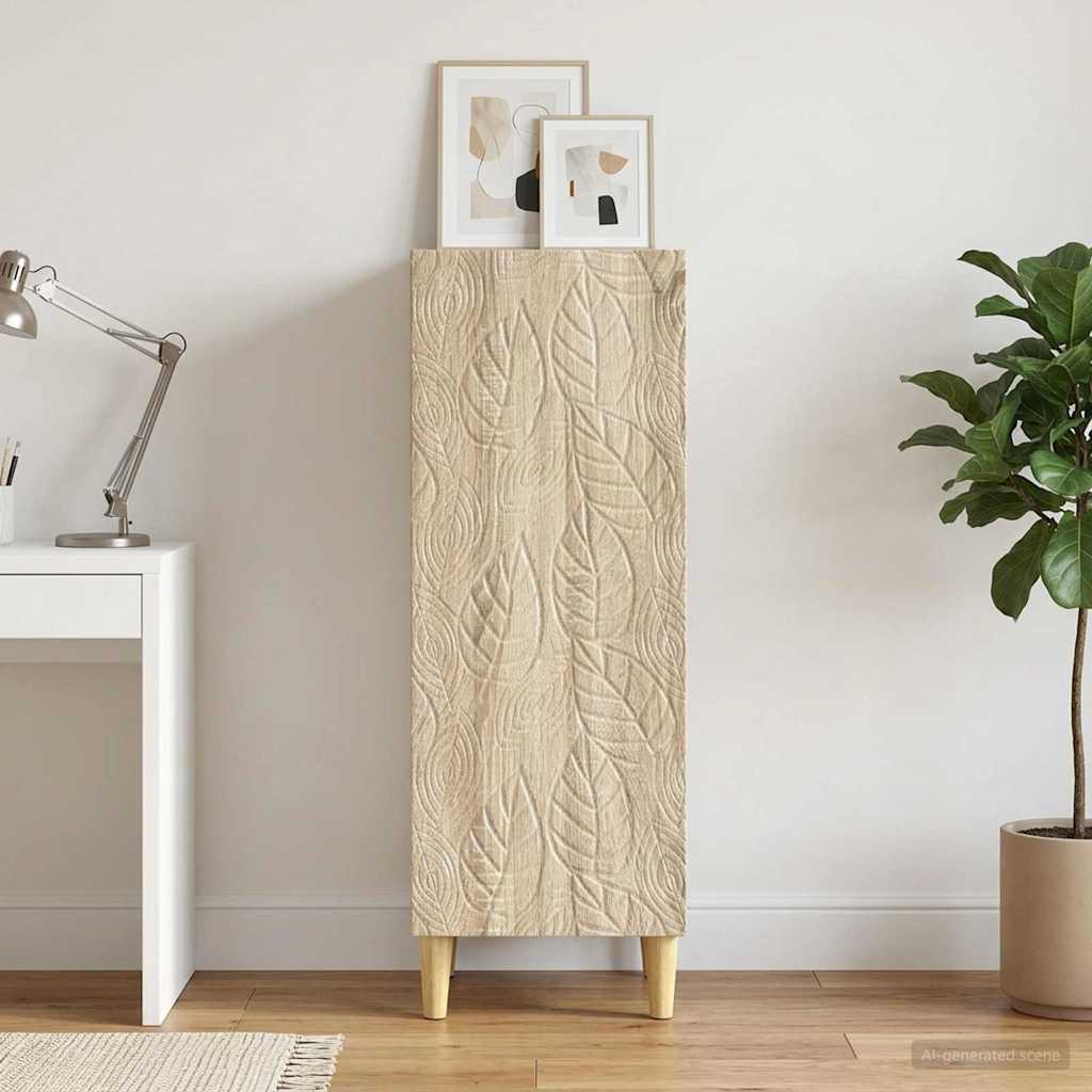 Sideboard Sonoma-eg 33 x 34,5 x 90 cm Konstrueret træ