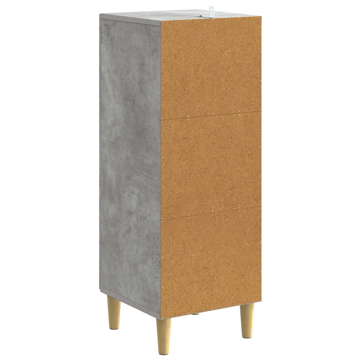 Sideboard Betongrå 33 x 34,5 x 90 cm Konstrueret træ