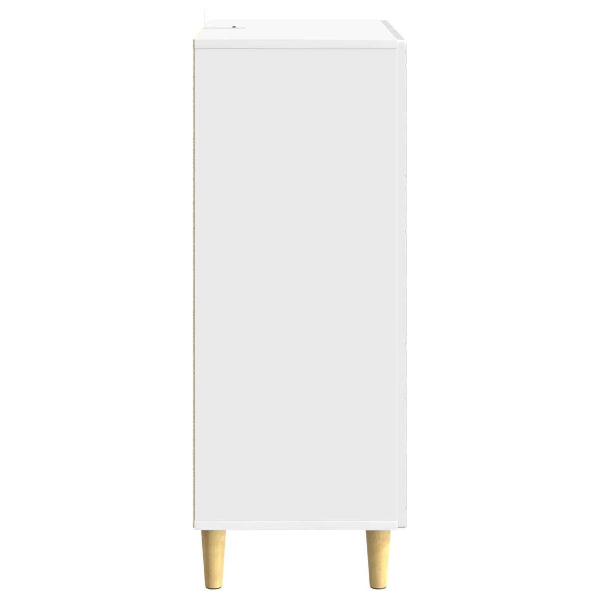 Sideboard Hvid højglans 33 x 34,5 x 90 cm Konstrueret træ