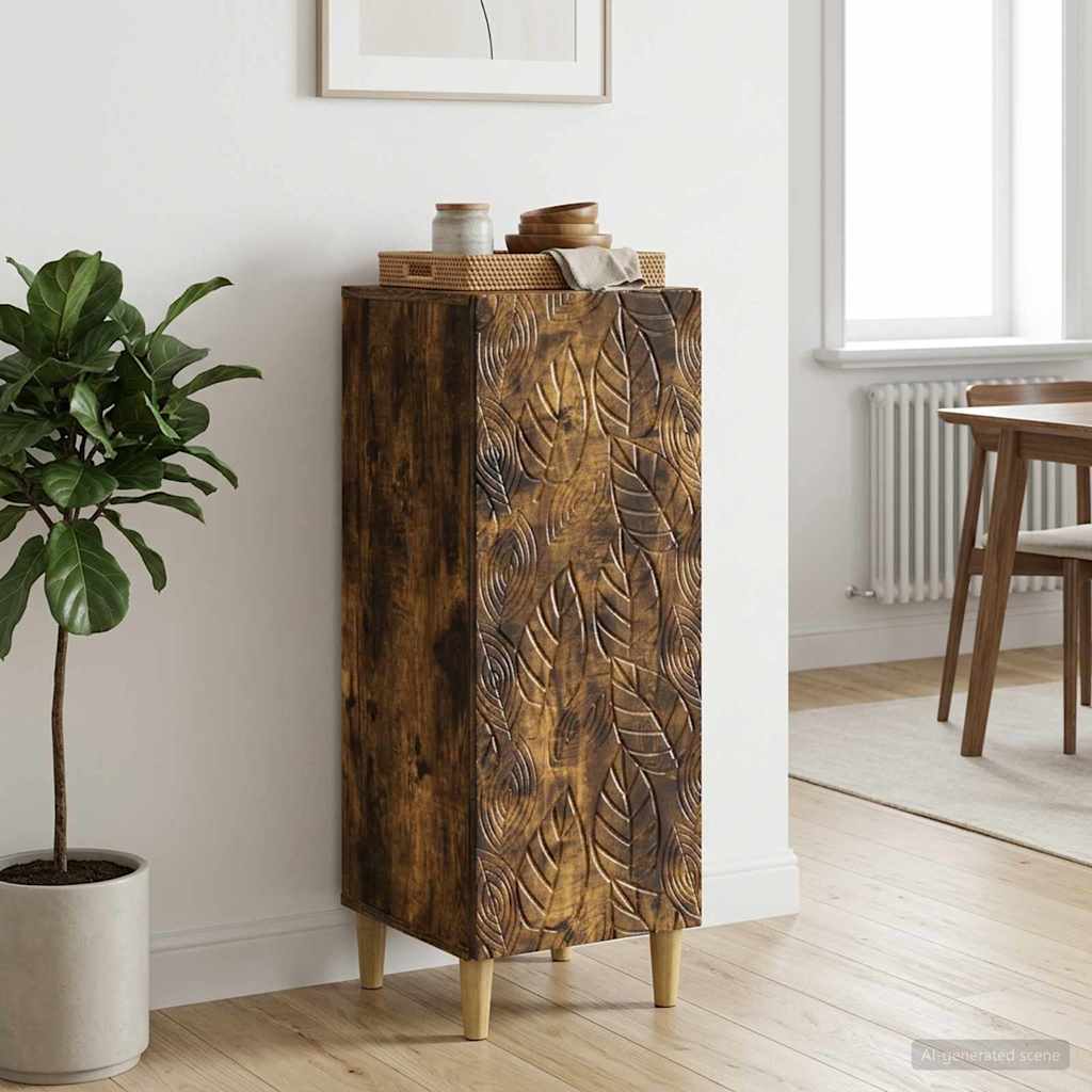 Sideboard Røget eg 33 x 34,5 x 90 cm Konstrueret træ