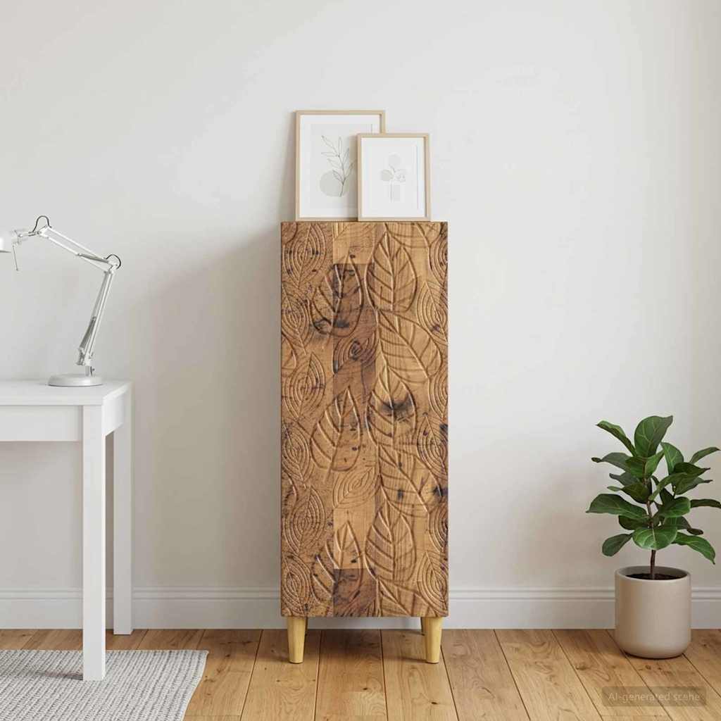 Sideboard Gammelt træ 33 x 34,5 x 90 cm Konstrueret træ