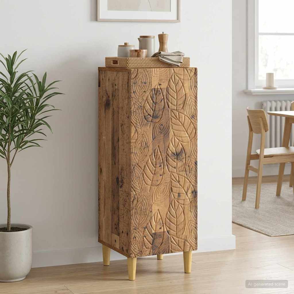 Sideboard Gammelt træ 33 x 34,5 x 90 cm Konstrueret træ