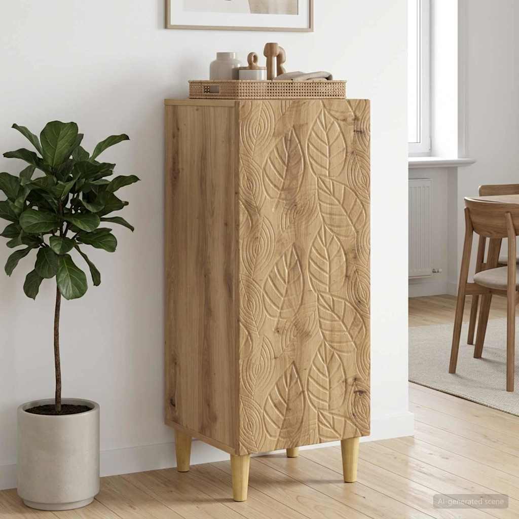 Sideboard Artisan-eg 33 x 34,5 x 90 cm Konstrueret træ