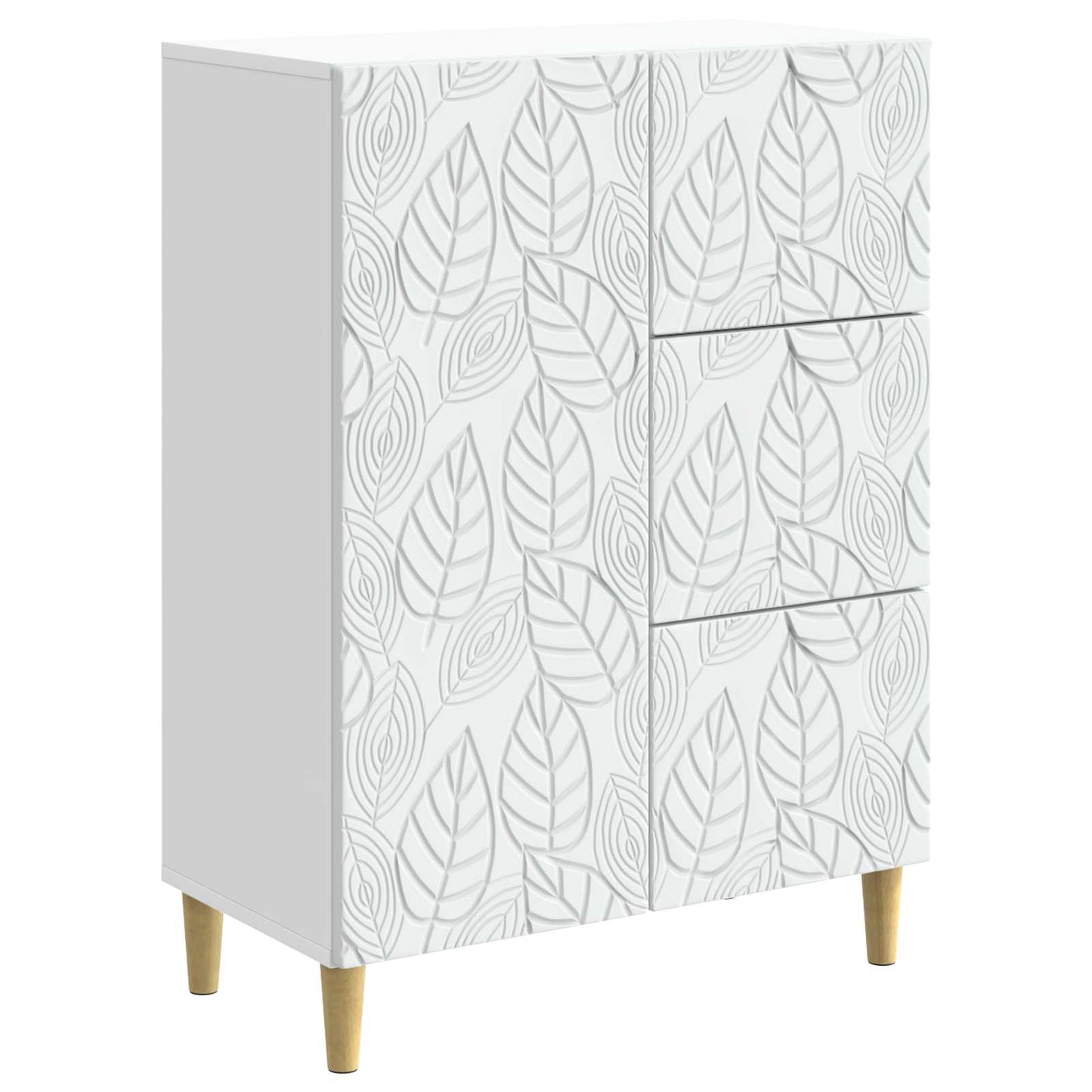 Sideboard Hvid 66 x 34,5 x 90 cm Konstrueret træ