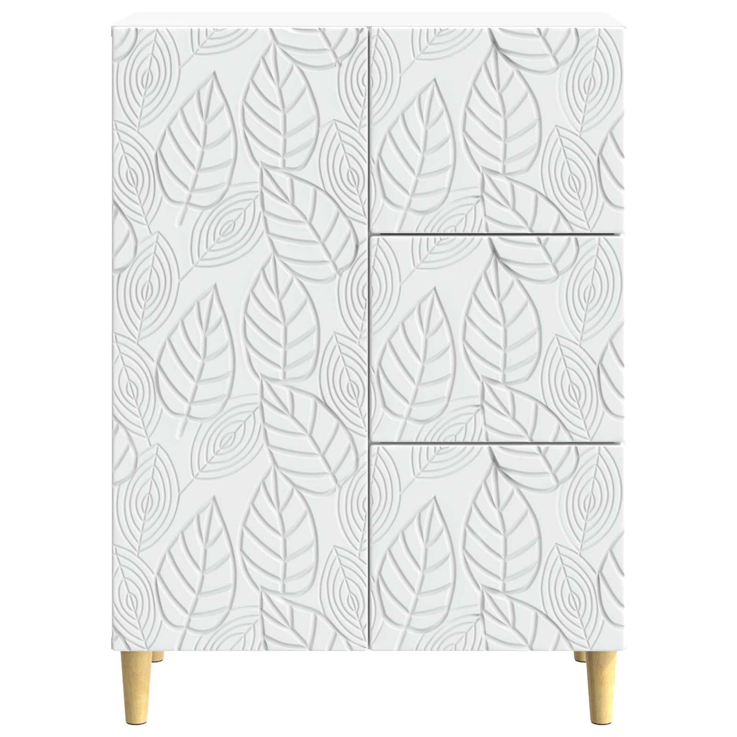 Sideboard Hvid 66 x 34,5 x 90 cm Konstrueret træ