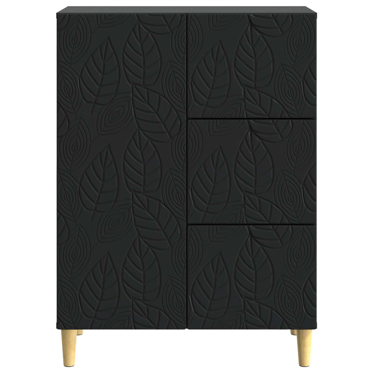 Sideboard Sort 66 x 34,5 x 90 cm Konstrueret træ
