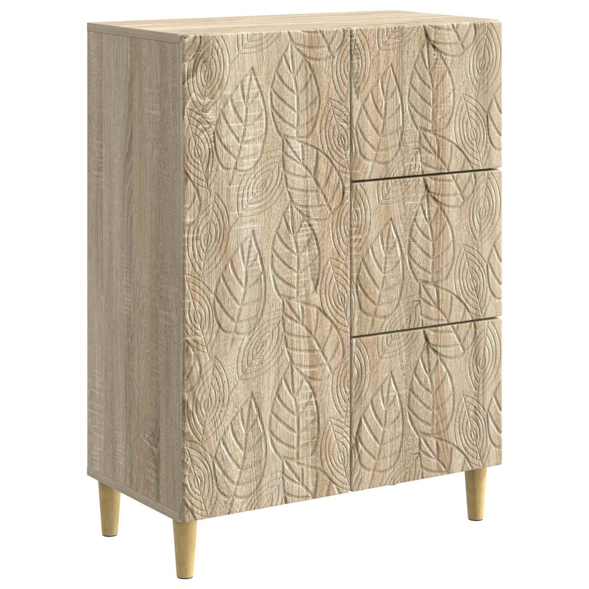 Sideboard Sonoma-eg 66 x 34,5 x 90 cm Konstrueret træ