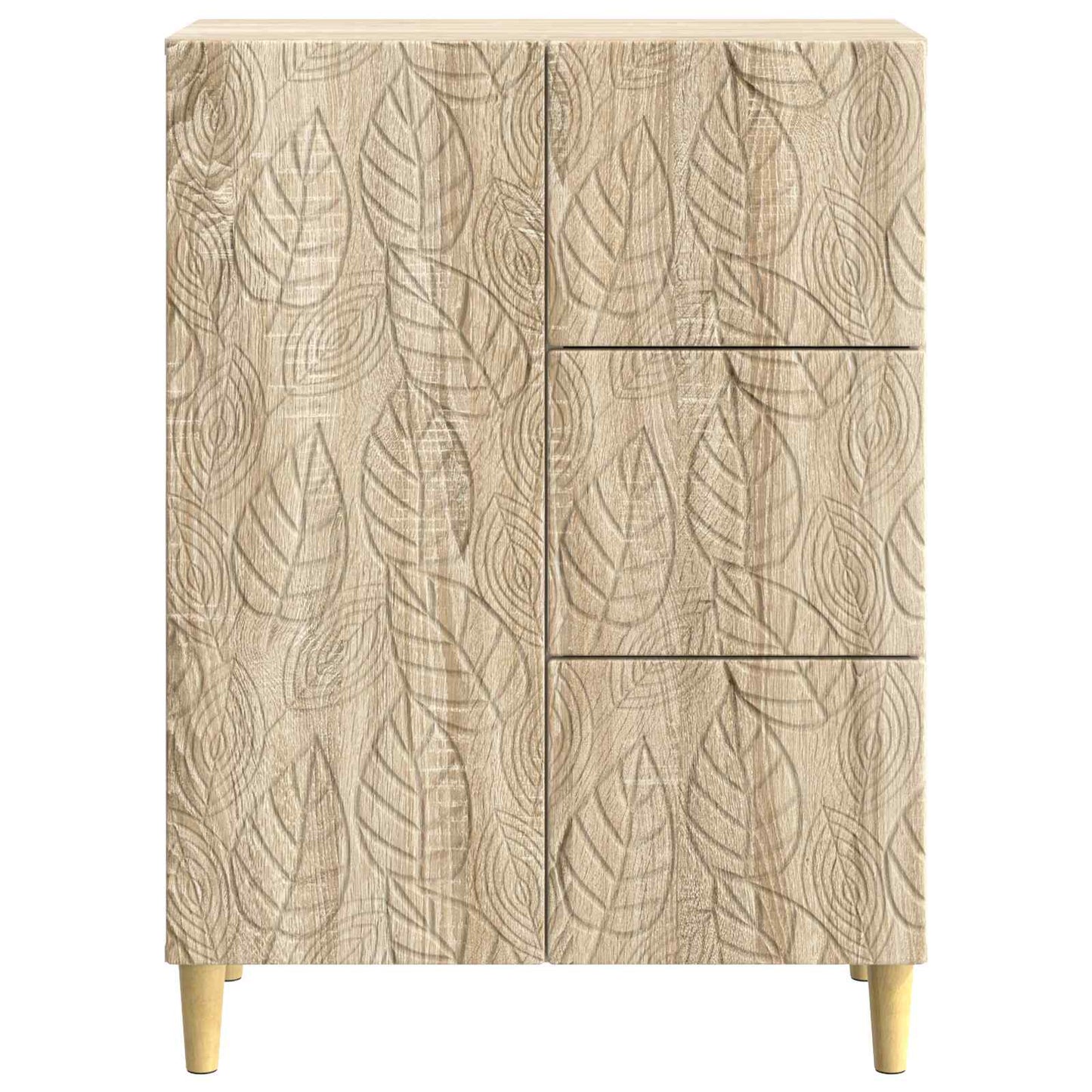 Sideboard Sonoma-eg 66 x 34,5 x 90 cm Konstrueret træ