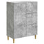 Sideboard Betongrå 66 x 34,5 x 90 cm Konstrueret træ