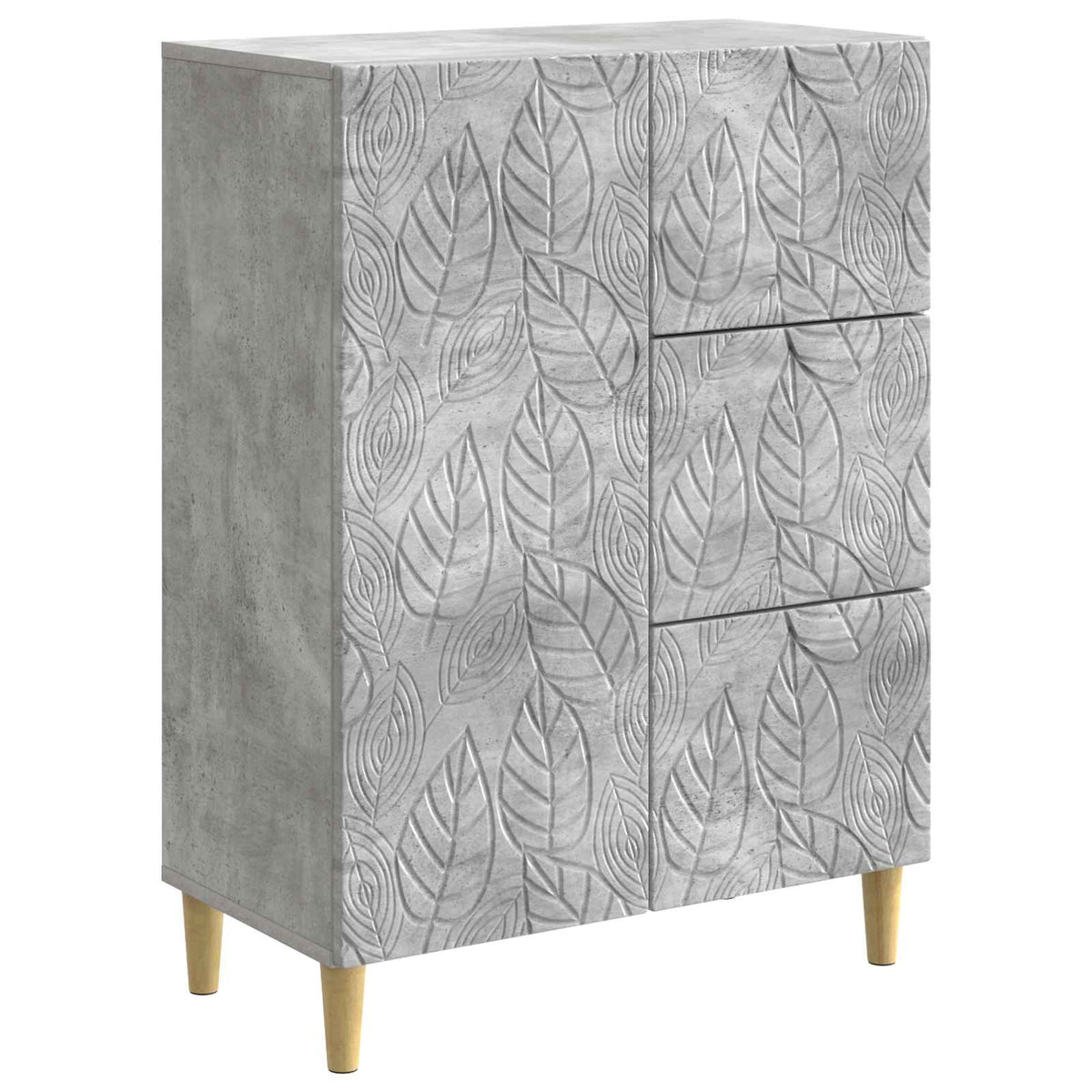 Sideboard Betongrå 66 x 34,5 x 90 cm Konstrueret træ