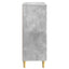 Sideboard Betongrå 66 x 34,5 x 90 cm Konstrueret træ