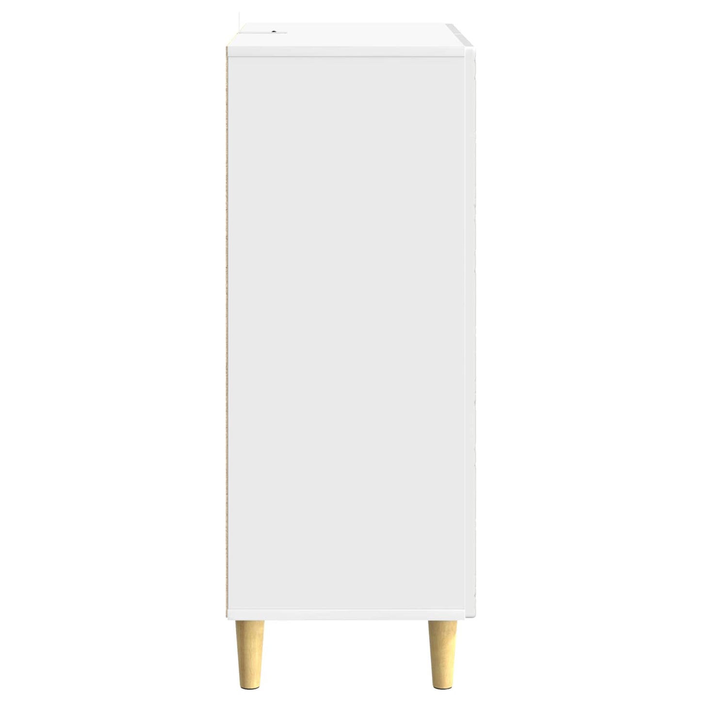 Sideboard Hvid højglans 66 x 34,5 x 90 cm Konstrueret træ