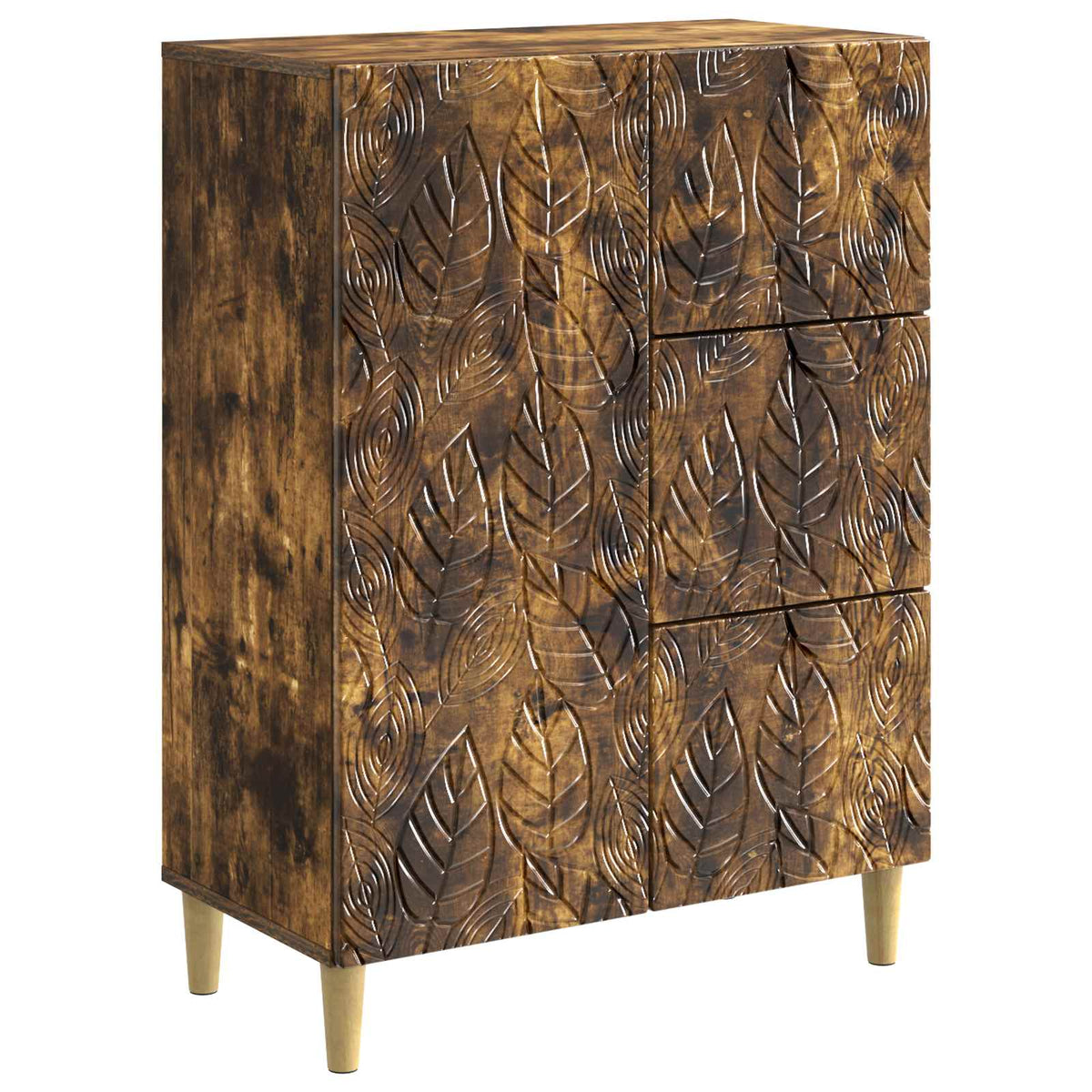 Sideboard Røget eg 66 x 34,5 x 90 cm Konstrueret træ
