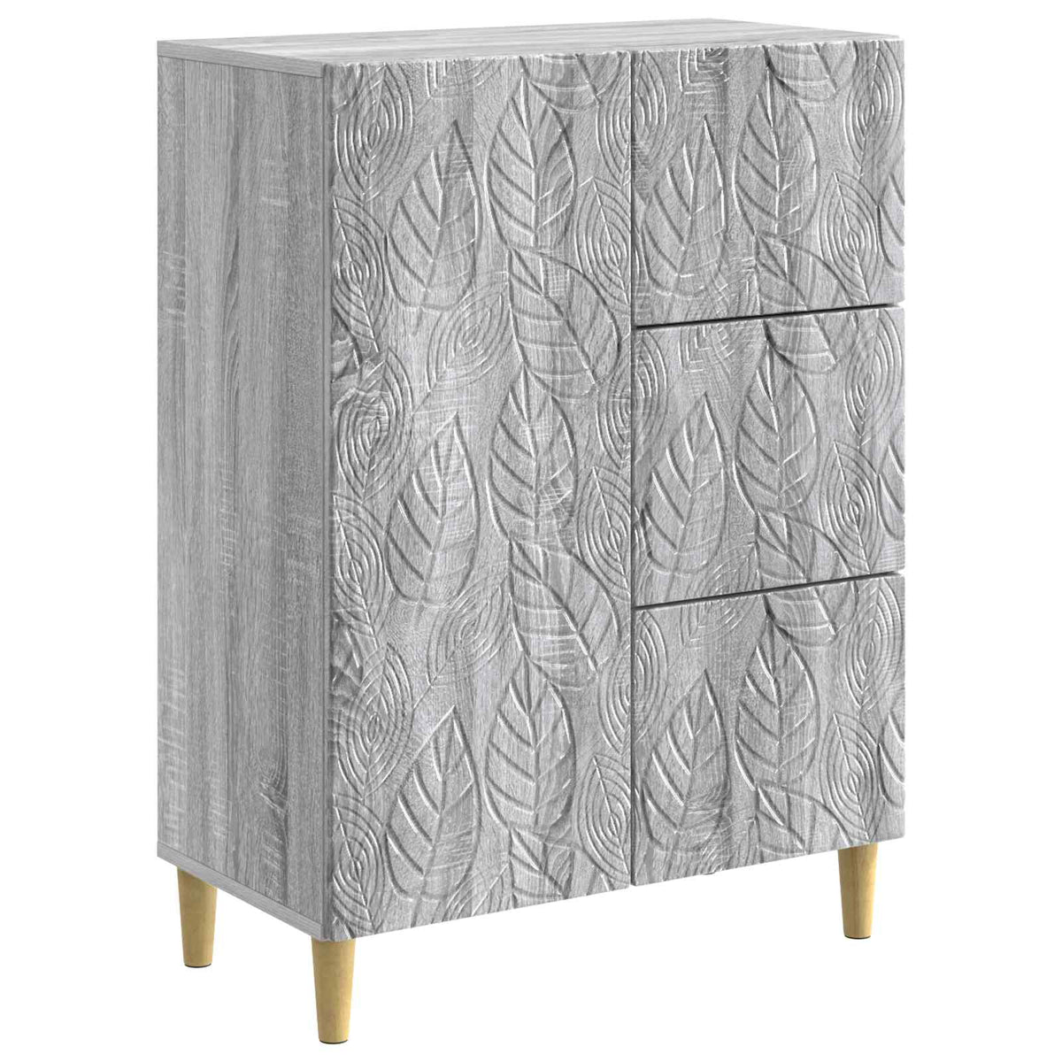 Sideboard Grå Sonoma 66 x 34,5 x 90 cm Konstrueret træ