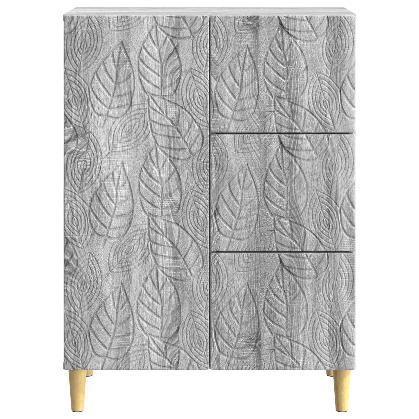 Sideboard Grå Sonoma 66 x 34,5 x 90 cm Konstrueret træ