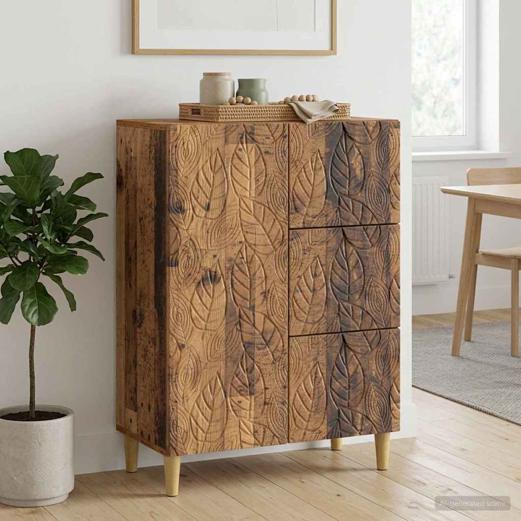 Sideboard Gammelt træ 66 x 34,5 x 90 cm Konstrueret træ