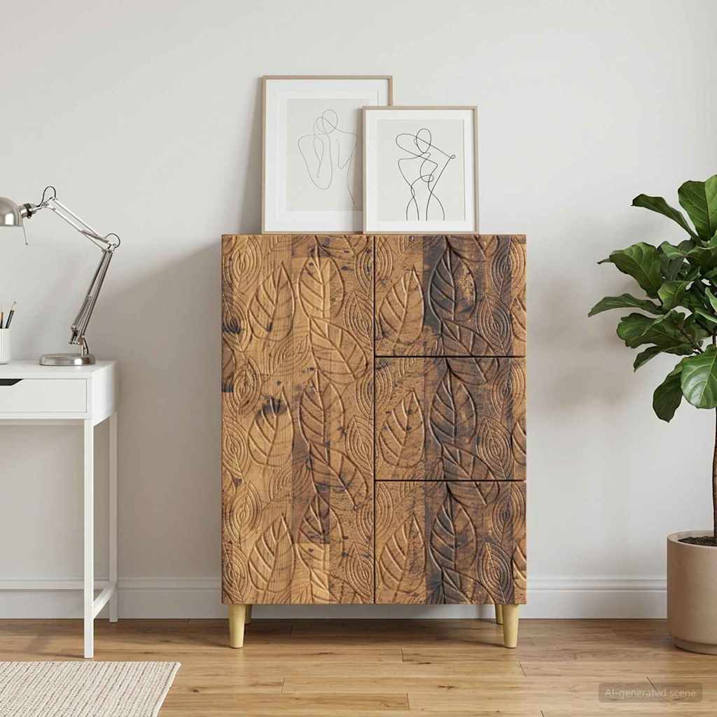 Sideboard Gammelt træ 66 x 34,5 x 90 cm Konstrueret træ