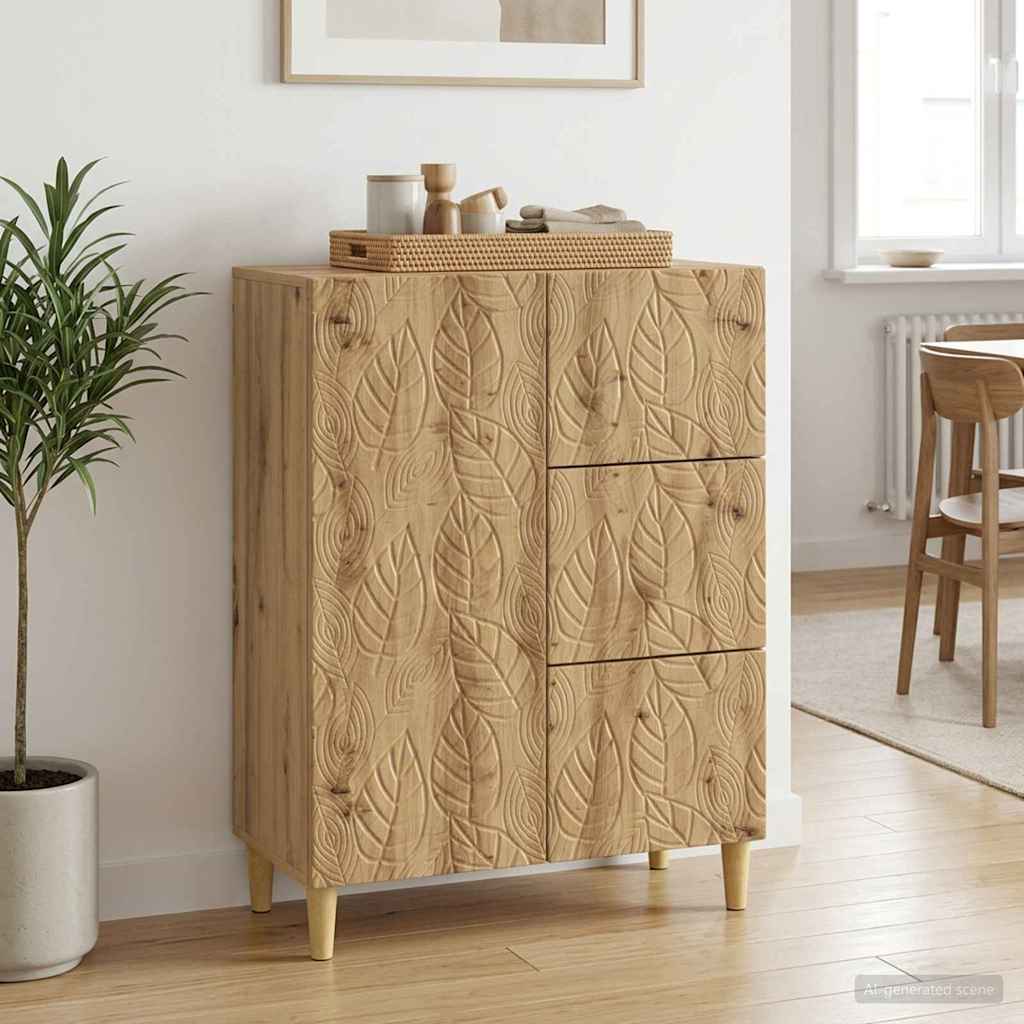 Sideboard Artisan-eg 66 x 34,5 x 90 cm Konstrueret træ