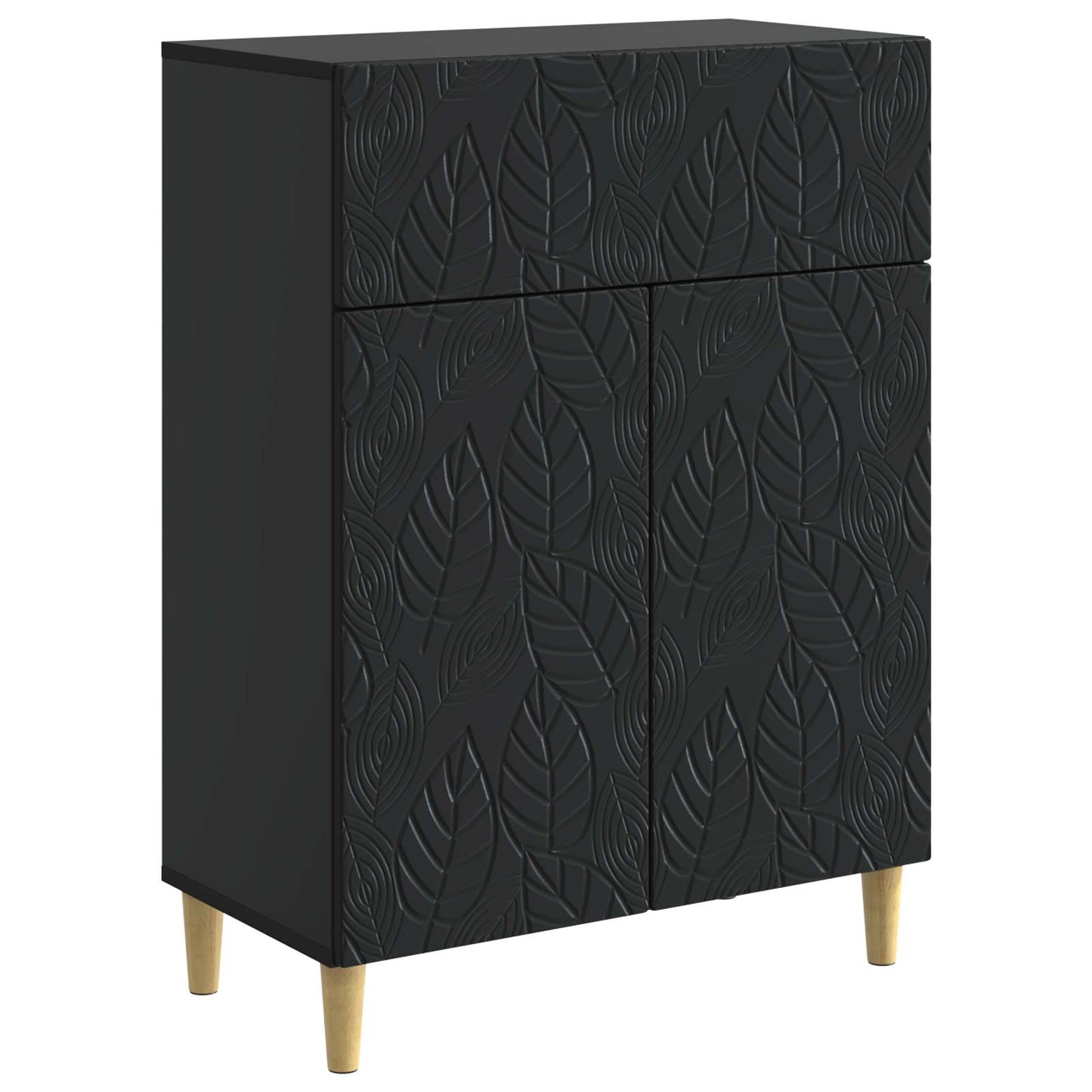 Sideboard Sort 66 x 34,5 x 90 cm Konstrueret træ