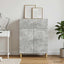 Sideboard Betongrå 66 x 34,5 x 90 cm Konstrueret træ