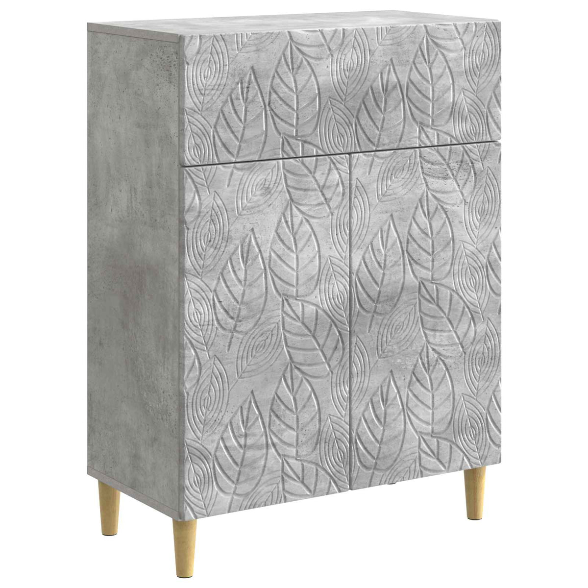 Sideboard Betongrå 66 x 34,5 x 90 cm Konstrueret træ
