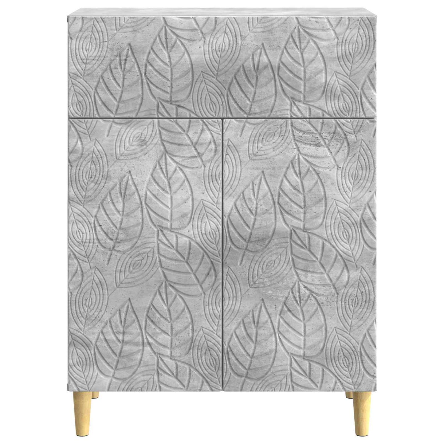 Sideboard Betongrå 66 x 34,5 x 90 cm Konstrueret træ