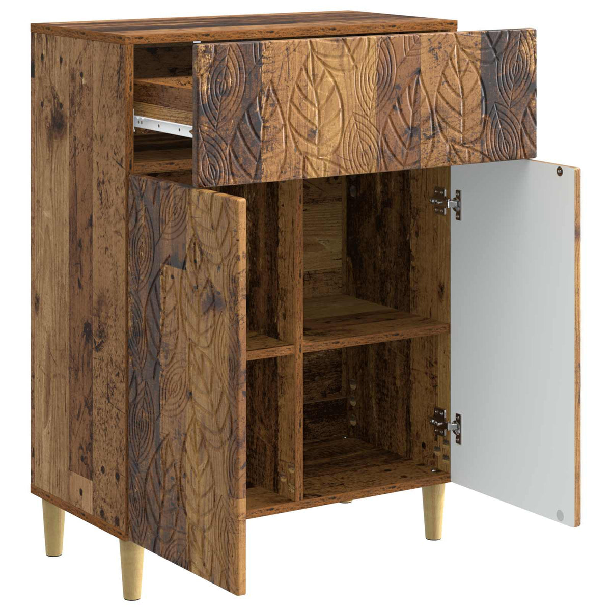 Sideboard Gammelt træ 66 x 34,5 x 90 cm Konstrueret træ