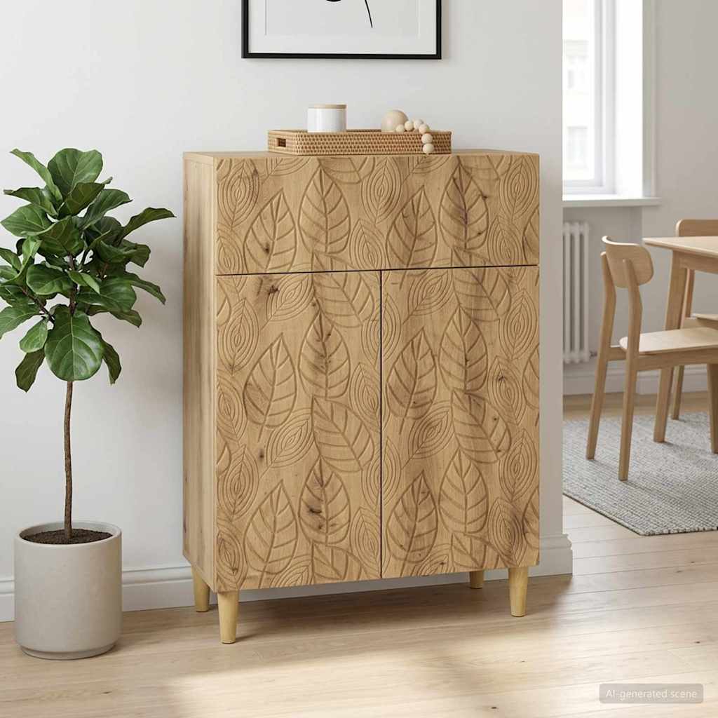 Sideboard Artisan-eg 66 x 34,5 x 90 cm Konstrueret træ