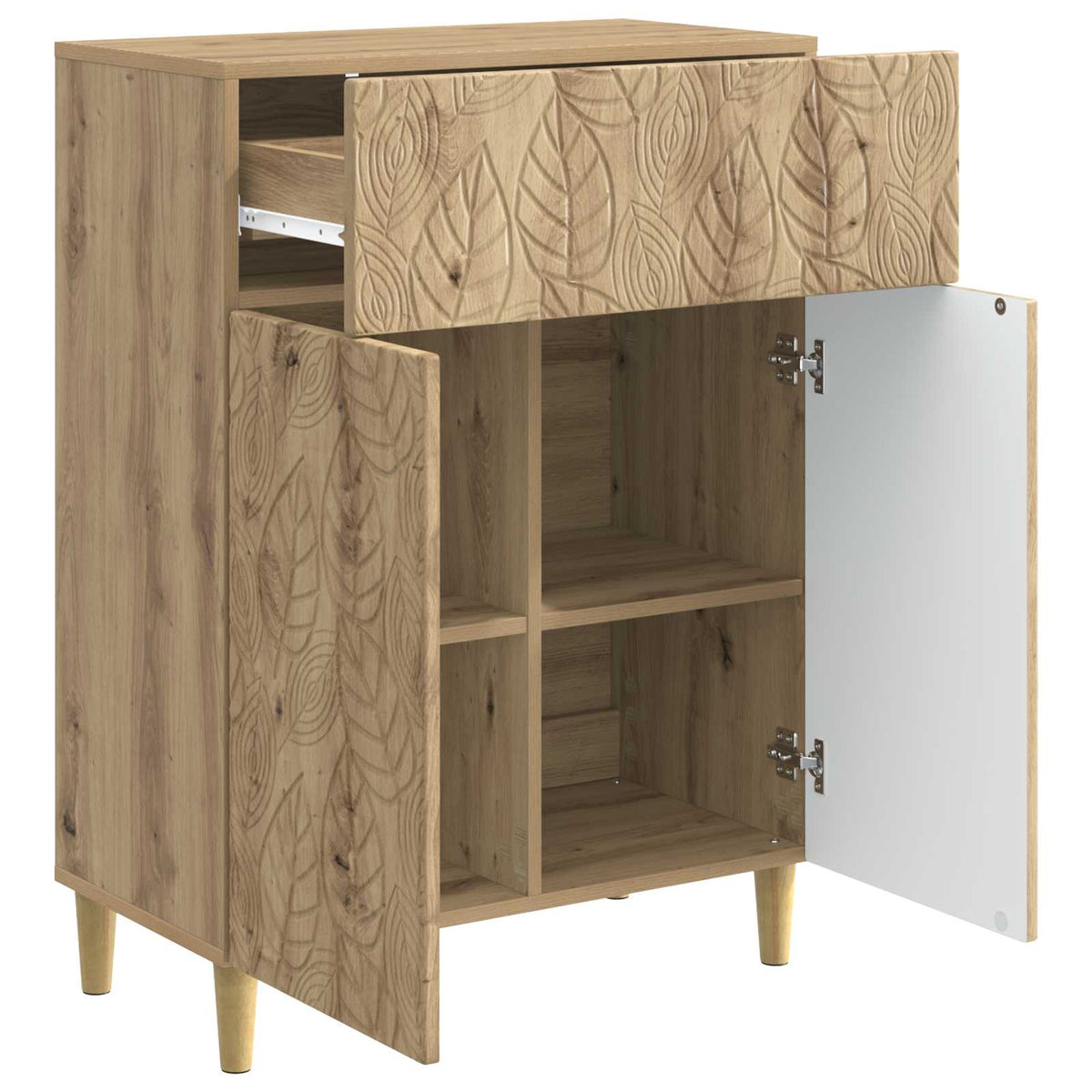 Sideboard Artisan-eg 66 x 34,5 x 90 cm Konstrueret træ