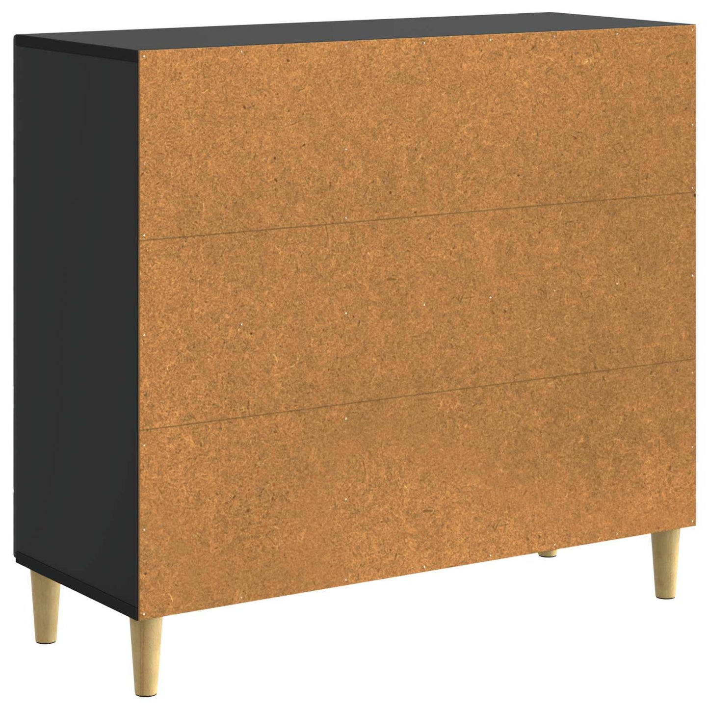 Sideboard Sort 89 x 34,5 x 80 cm Konstrueret træ