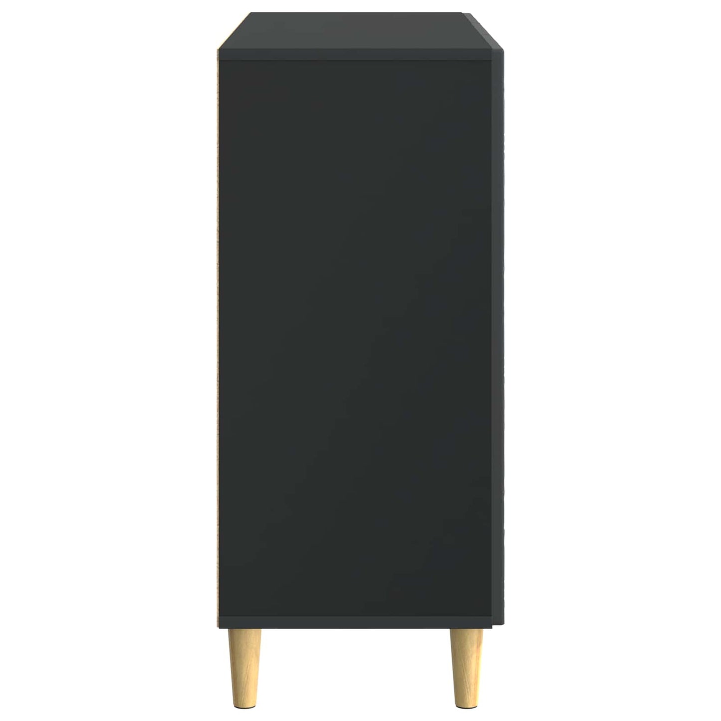 Sideboard Sort 89 x 34,5 x 80 cm Konstrueret træ