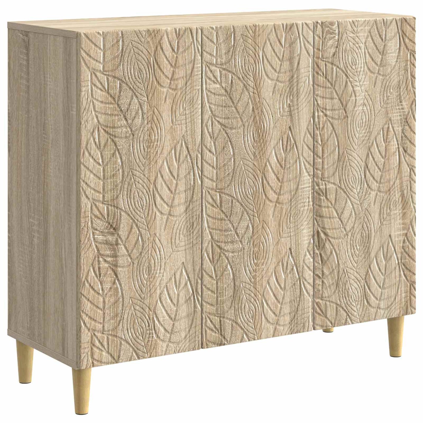 Sideboard Sonoma-eg 89 x 34,5 x 80 cm Konstrueret træ