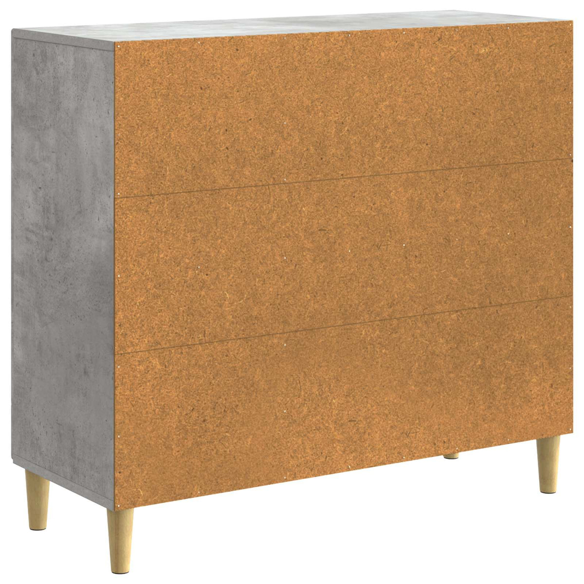 Sideboard Betongrå 89 x 34,5 x 80 cm Konstrueret træ