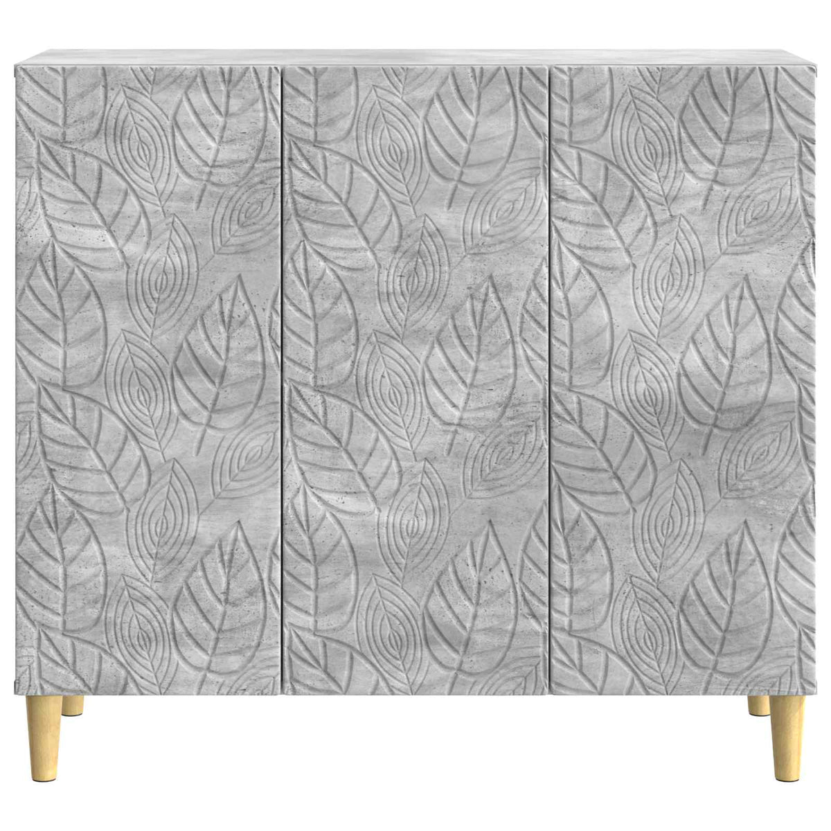 Sideboard Betongrå 89 x 34,5 x 80 cm Konstrueret træ