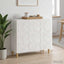 Sideboard Hvid højglans 89 x 34,5 x 80 cm Konstrueret træ