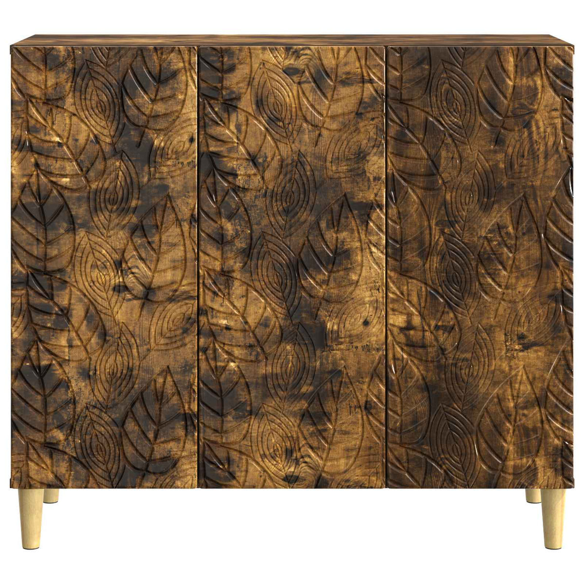Sideboard Røget eg 89 x 34,5 x 80 cm Konstrueret træ