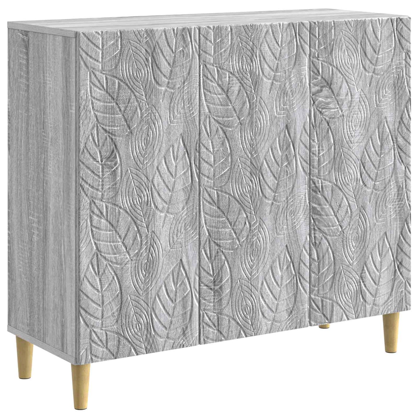Sideboard Grå Sonoma 89 x 34,5 x 80 cm Konstrueret træ