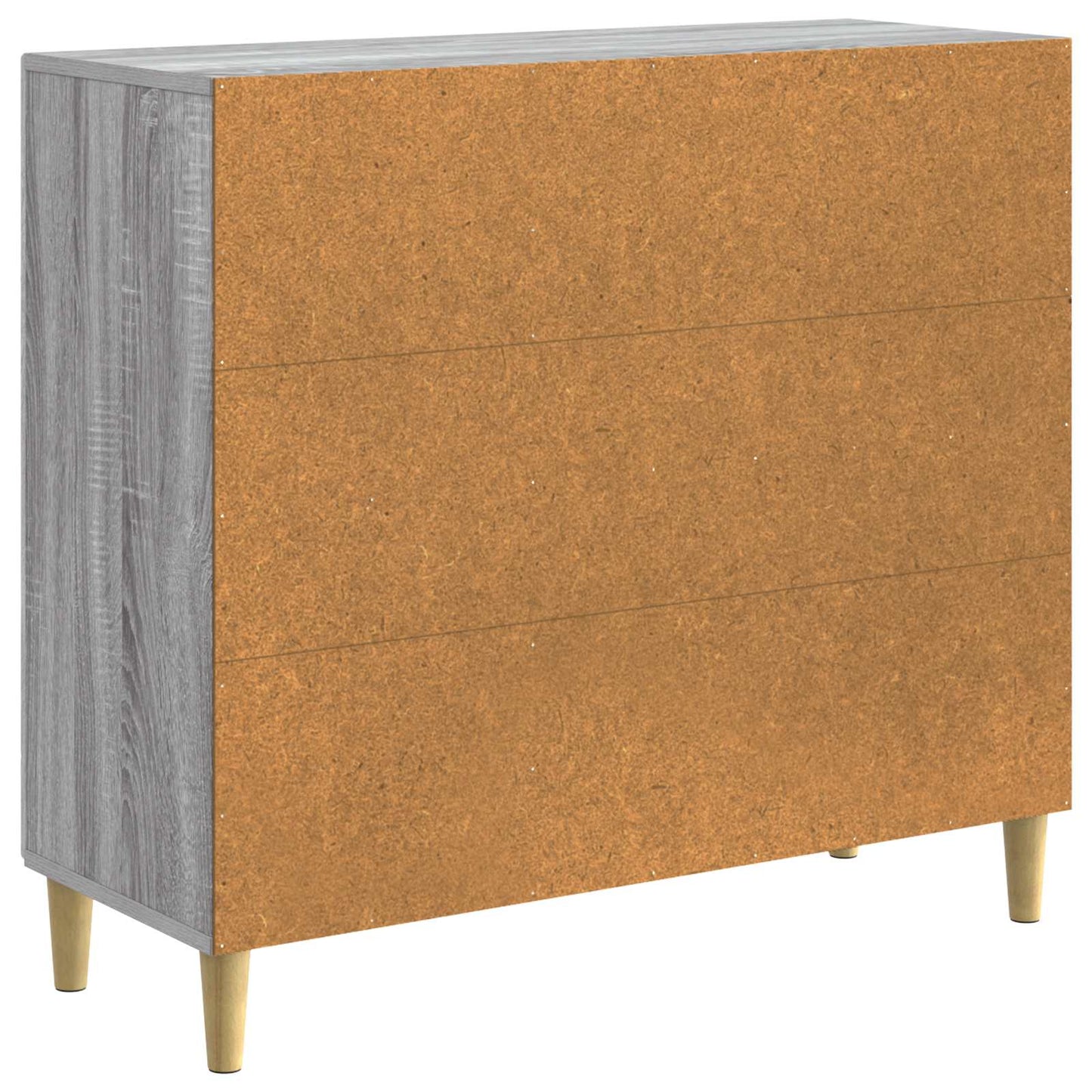 Sideboard Grå Sonoma 89 x 34,5 x 80 cm Konstrueret træ