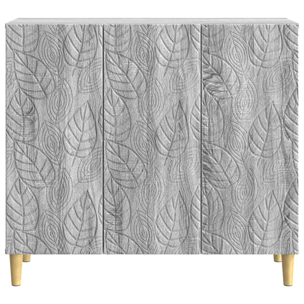 Sideboard Grå Sonoma 89 x 34,5 x 80 cm Konstrueret træ