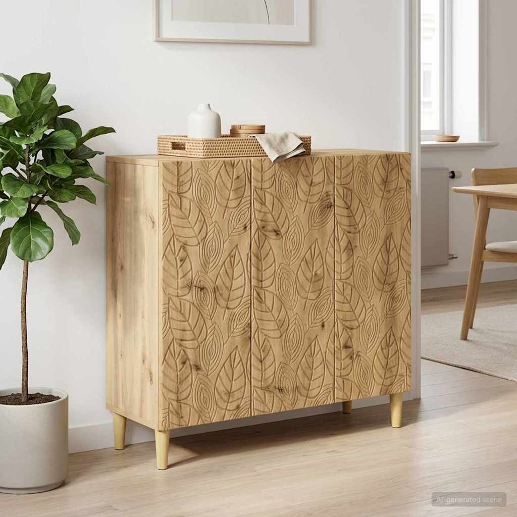 Sideboard Artisan-eg 89 x 34,5 x 80 cm Konstrueret træ