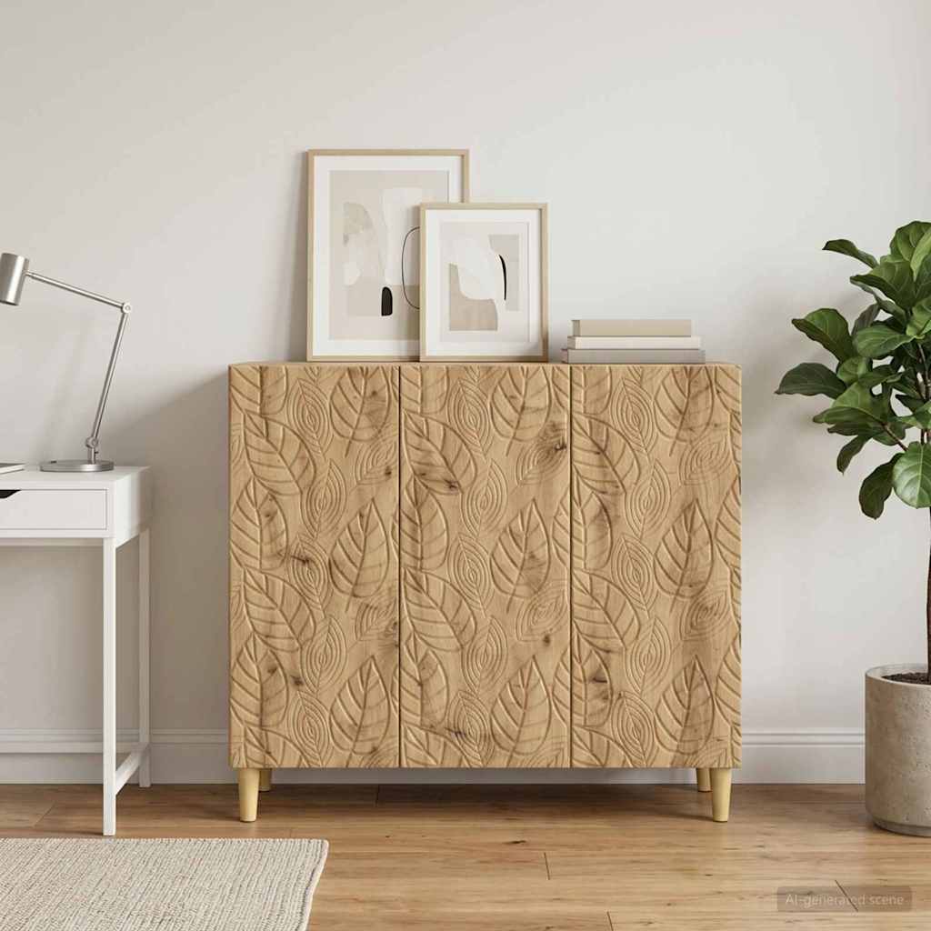 Sideboard Artisan-eg 89 x 34,5 x 80 cm Konstrueret træ