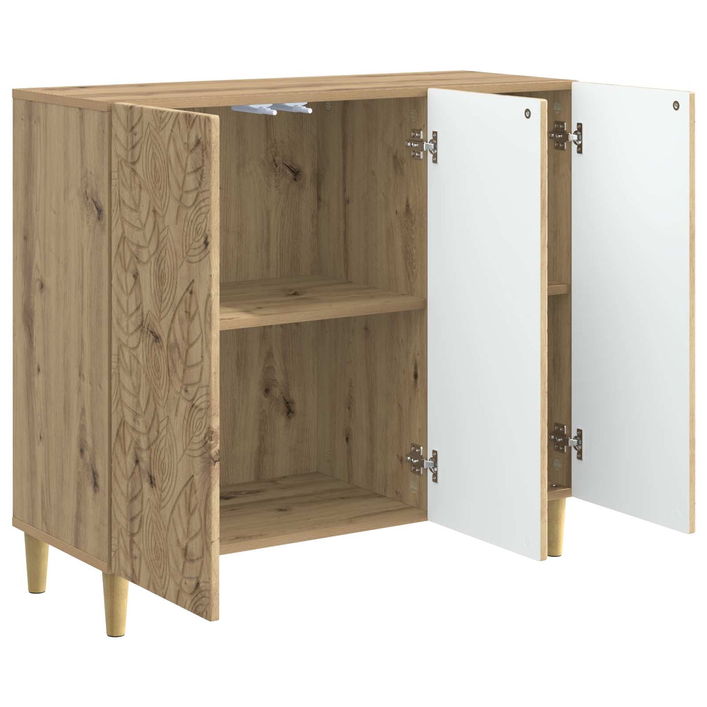 Sideboard Artisan-eg 89 x 34,5 x 80 cm Konstrueret træ