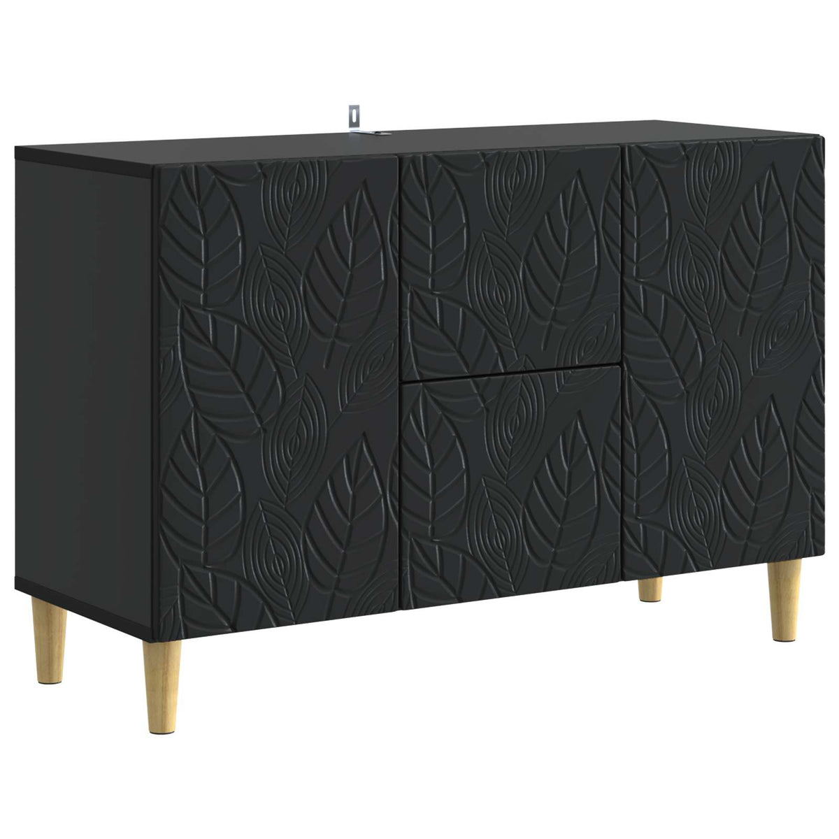 Sideboard Sort 89 x 34,5 x 60 cm Konstrueret træ
