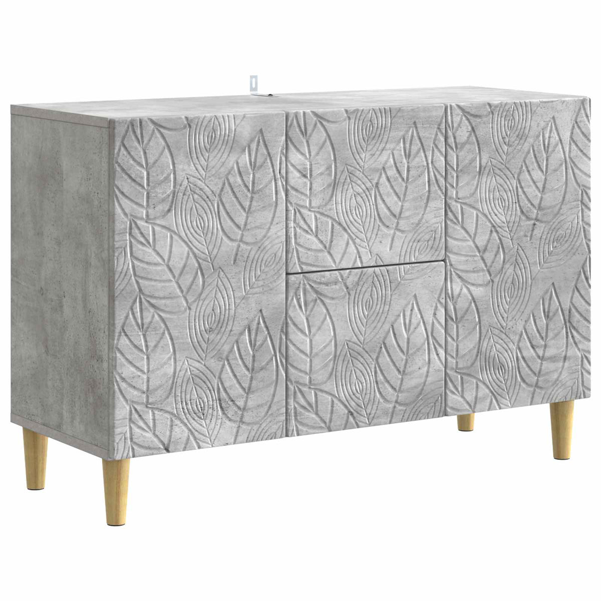 Sideboard Betongrå 89 x 34,5 x 60 cm Konstrueret træ