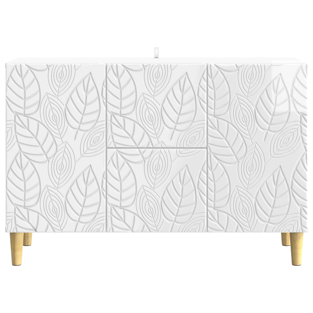 Sideboard Hvid højglans 89 x 34,5 x 60 cm Konstrueret træ