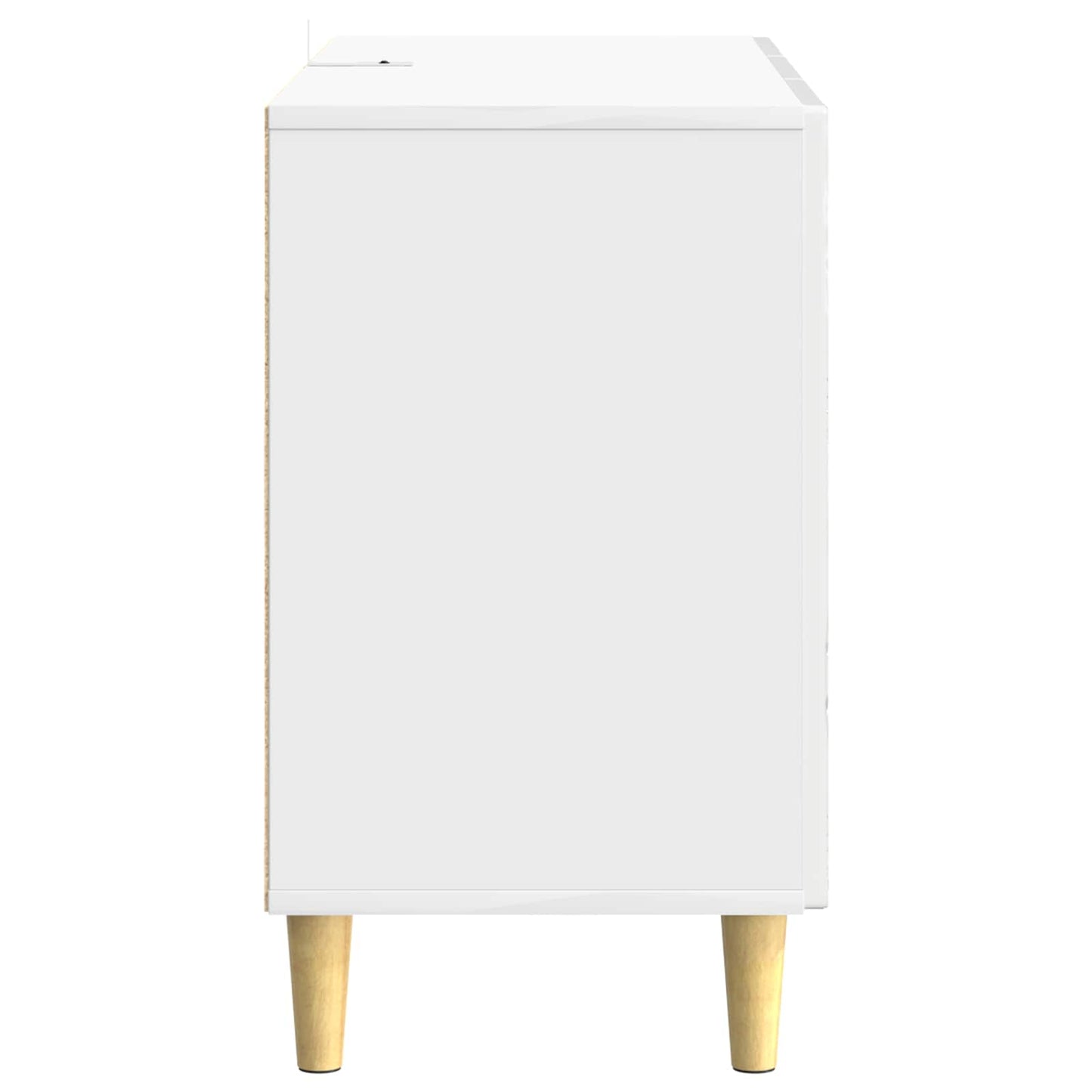 Sideboard Hvid højglans 89 x 34,5 x 60 cm Konstrueret træ