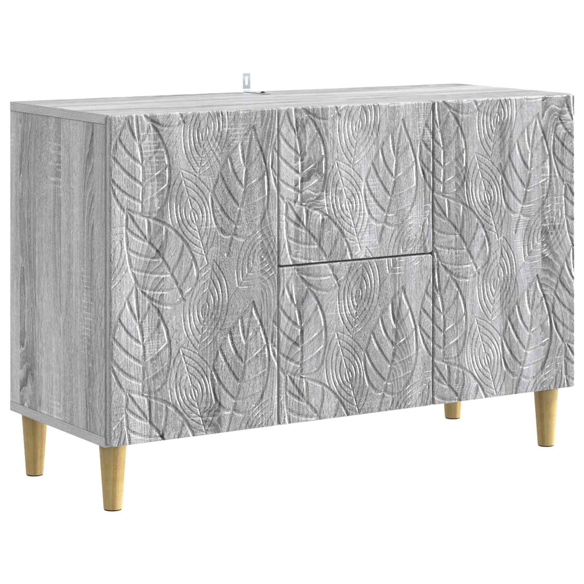 Sideboard Grå Sonoma 89 x 34,5 x 60 cm Konstrueret træ