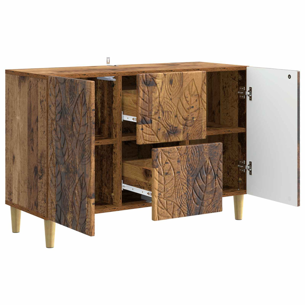 Sideboard Gammelt træ 89 x 34,5 x 60 cm Konstrueret træ